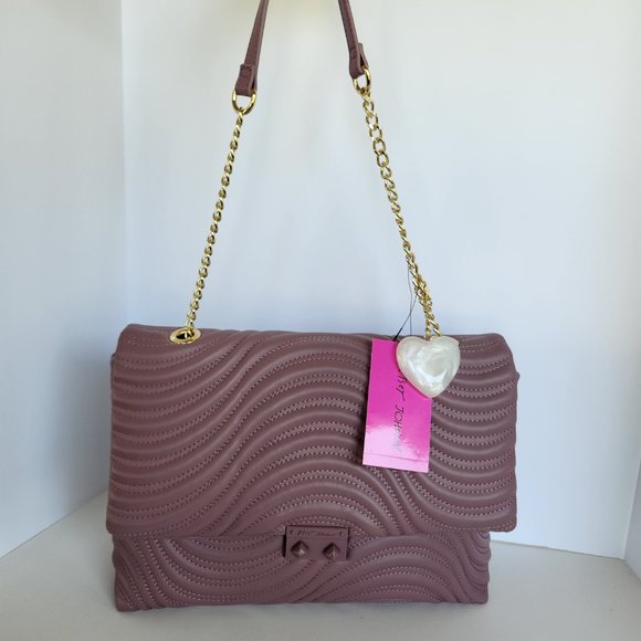 Betsey Johnson Pink Ciara Quilted Shoulder Bag - Picture 12 of 12